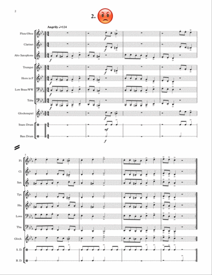 Emojis Concert Band scores gallery preview page 4