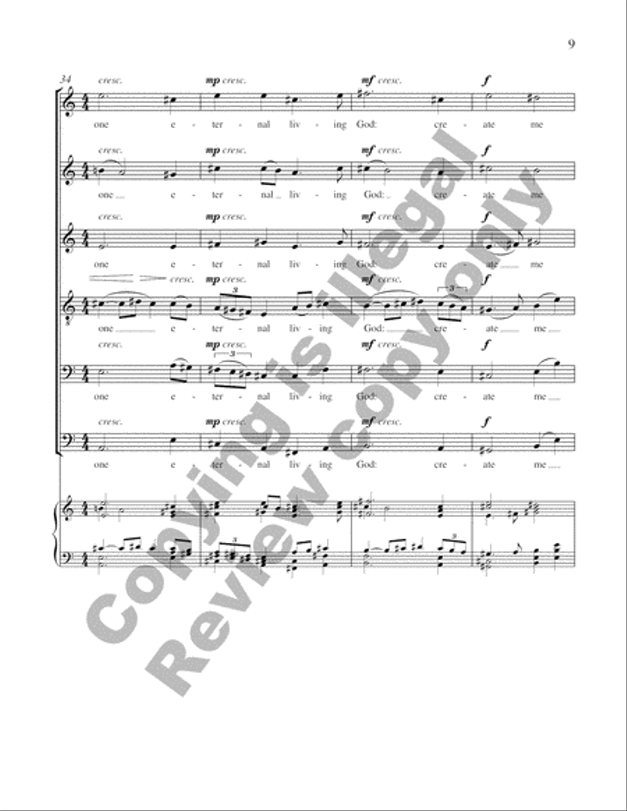 A Vision of Peace: 2. Voices for Peace SSATBB scores gallery preview page 6
