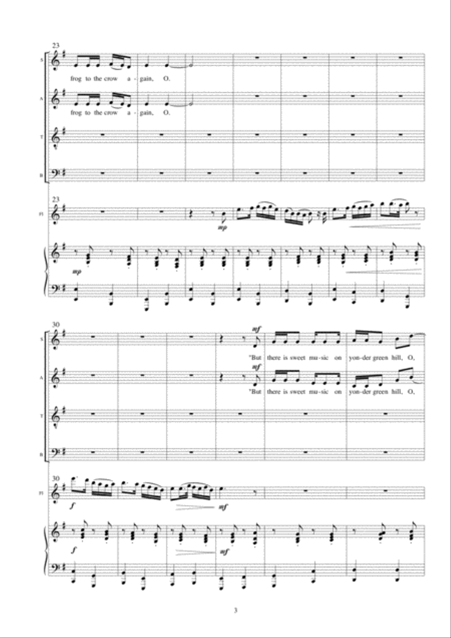 The Frog and the Crow 4-Part scores gallery preview page 5