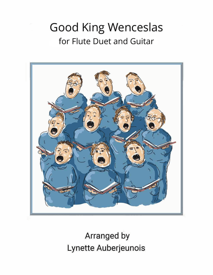 Good King Wenceslas - Flute Duet with Guitar Chords Flute Duet scores gallery preview page 1
