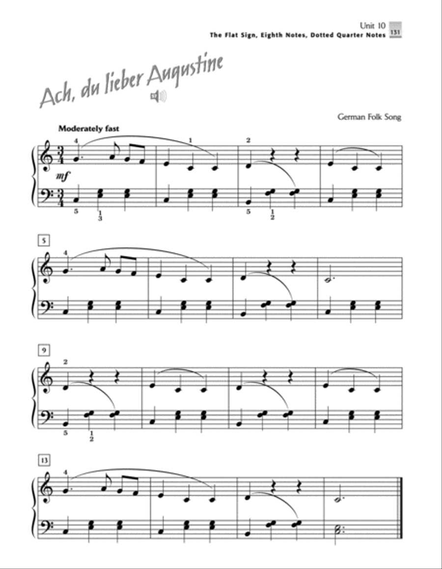 Alfred's Basic Adult Piano Course -- Play Piano Now!, Book 1 Piano Method scores gallery preview page 7