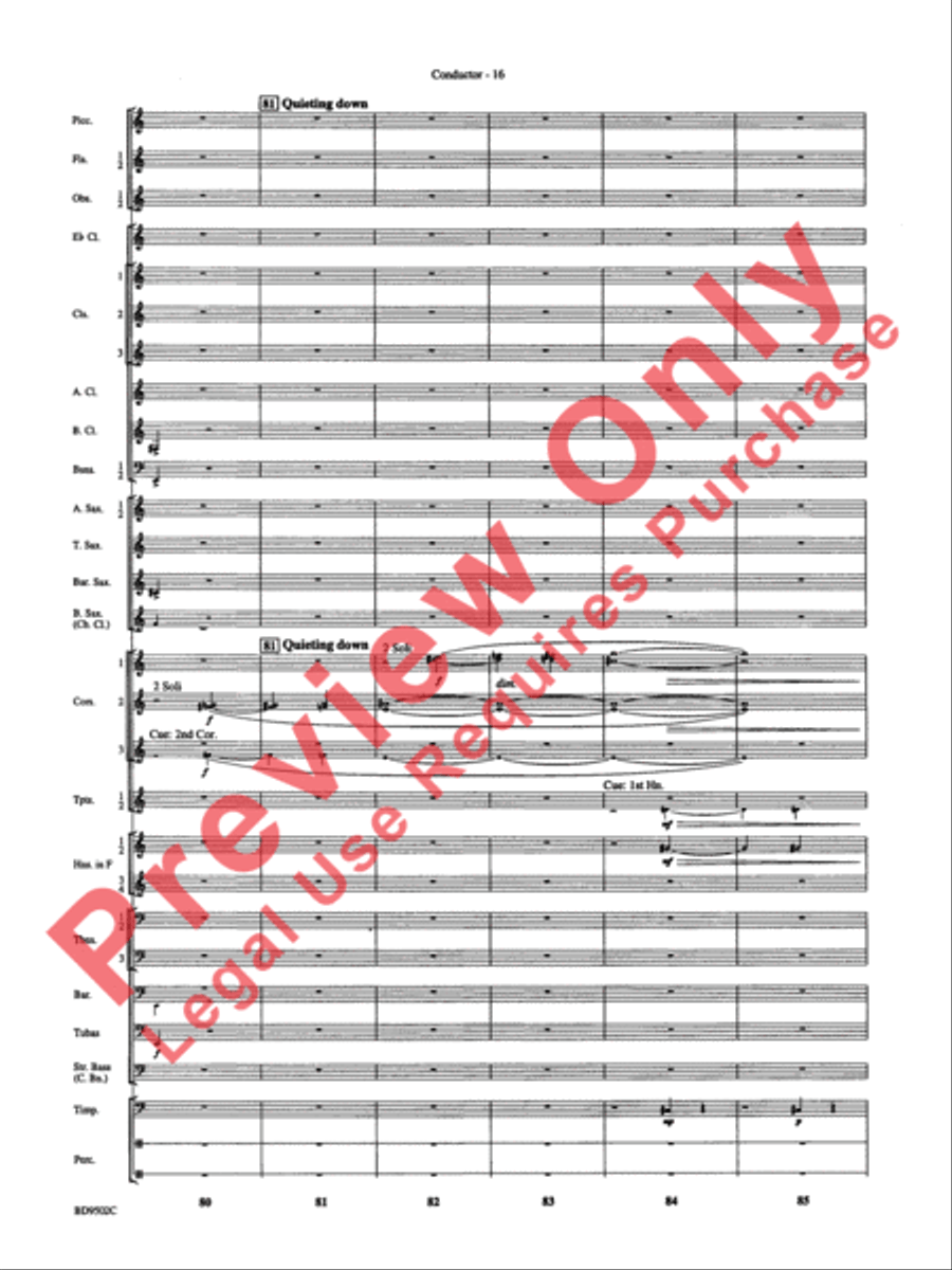 Symphony No. 3 for Band Concert Band scores gallery preview page 19
