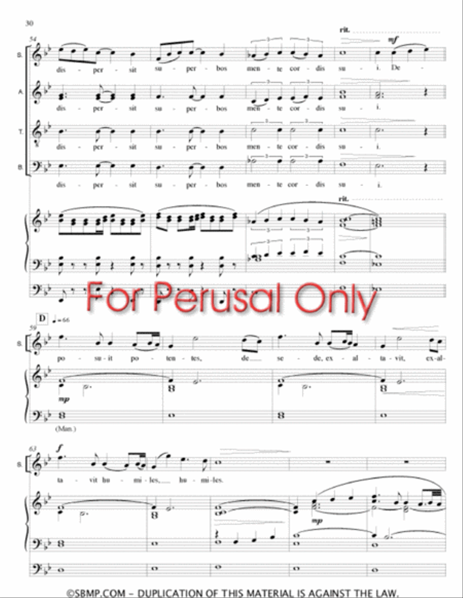 Magnificat 4-Part scores gallery preview page 29