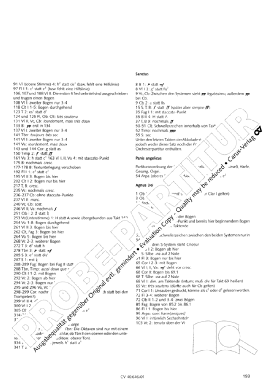 Mass in A Major (2 versions) STB scores gallery preview page 204