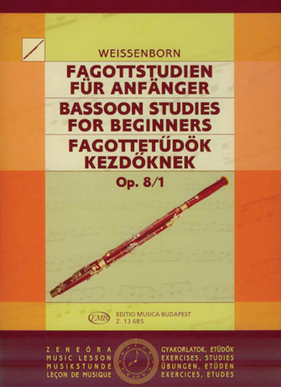 Julius Weissenborn: Studies for Bassoon, Op. 8 - Volume 1