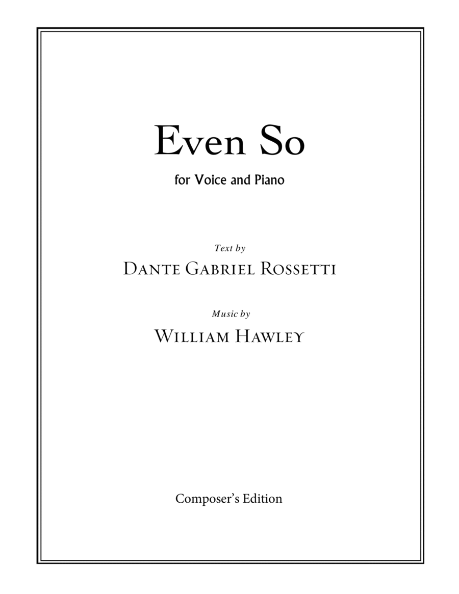 Even So Voice scores gallery preview page 1