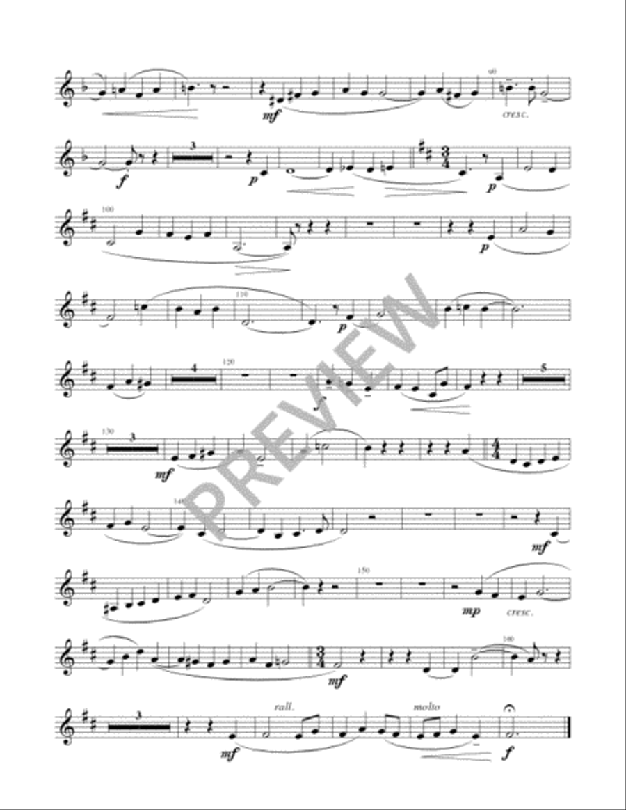 Ye Choirs of New Jerusalem - Brass Quartet edition Trombone scores gallery preview page 13