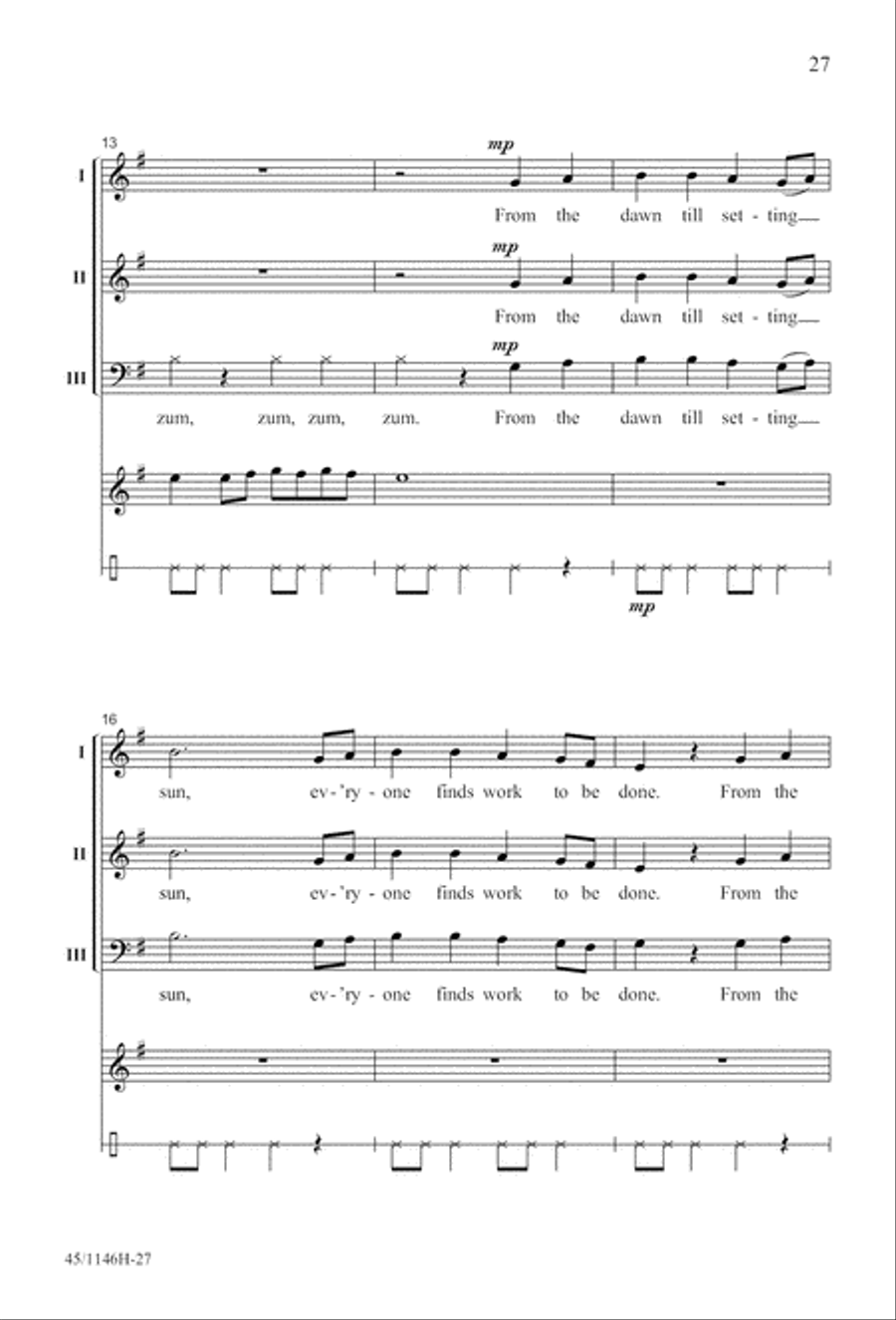 We Sing the World Around We Sing the World Around Choir scores gallery preview page 27