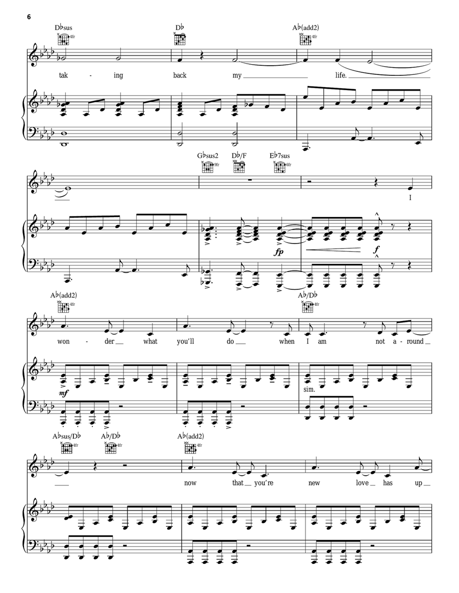 Get Out And Stay Out (from 9 to 5: The Musical) Piano, Vocal, Guitar scores gallery preview page 6