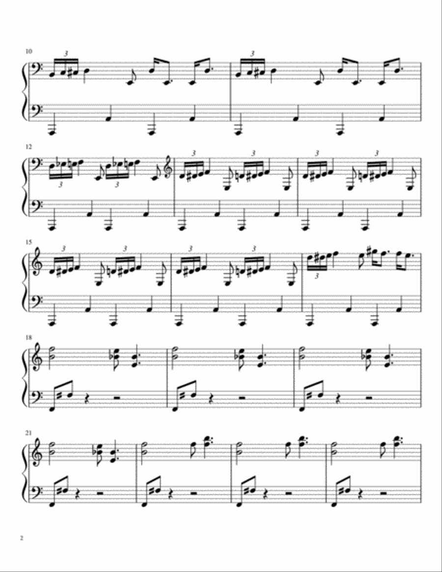 Dracula Piano Solo scores gallery preview page 2