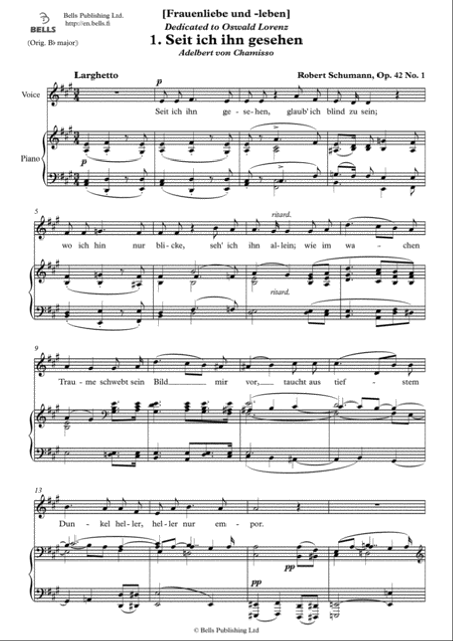 Frauenliebe und -leben, Op. 42 Voice Solo scores gallery preview page 2