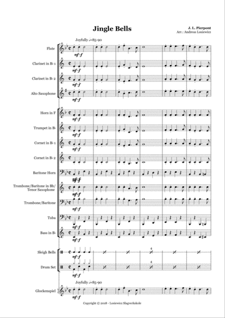 Two Christmas Songs for Wind Band Concert Band scores gallery preview page 2