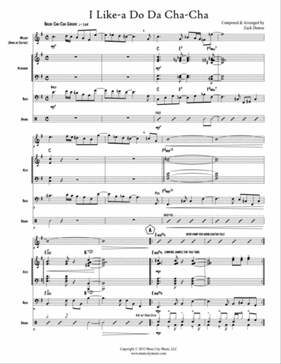I Like-a Do Da Cha-Cha I Like-a Do Da Cha-Cha Jazz Ensemble scores gallery preview page 2
