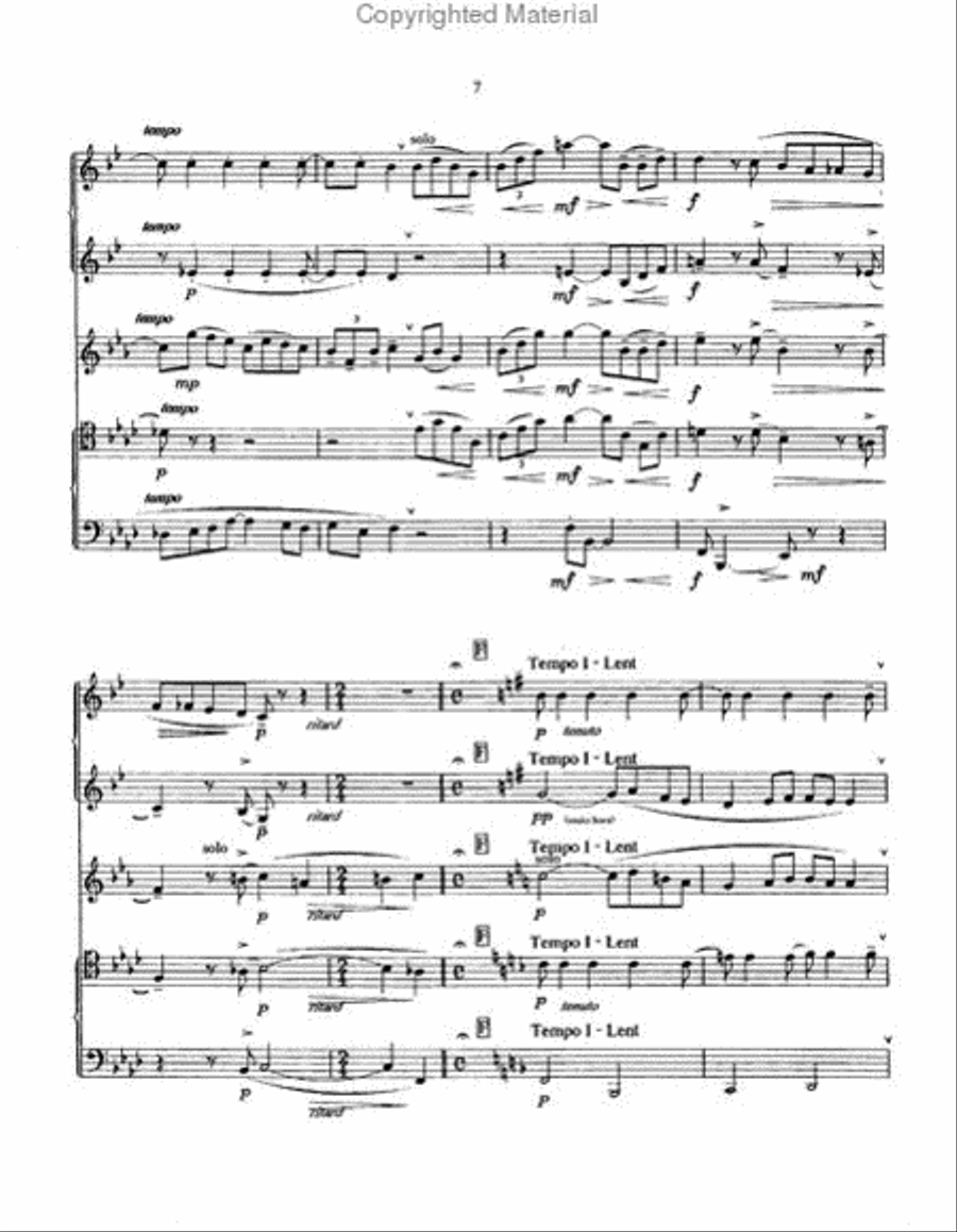 Pavane for a Dead Princess Brass Quintet scores gallery preview page 5