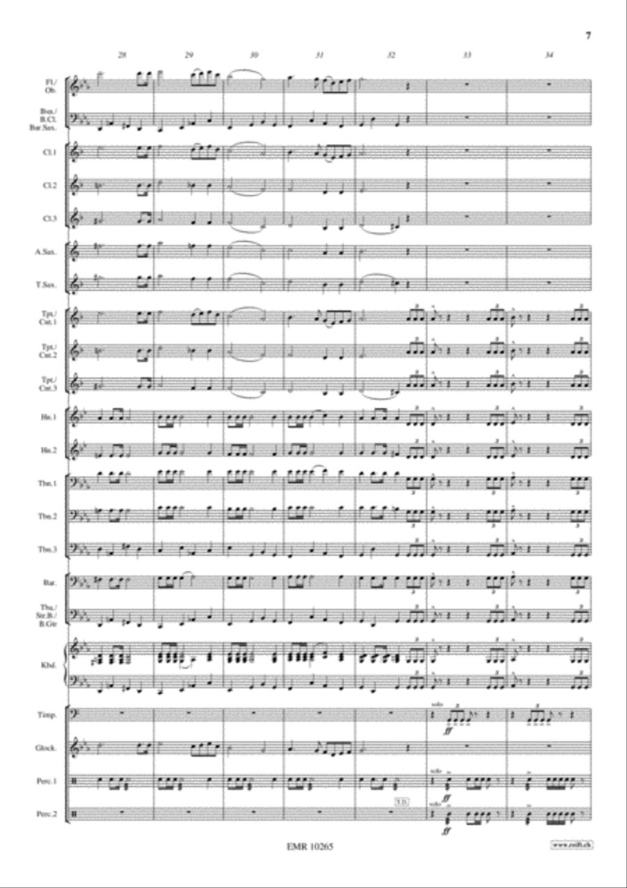 Martial Prelude Martial Prelude Concert Band scores gallery preview page 8