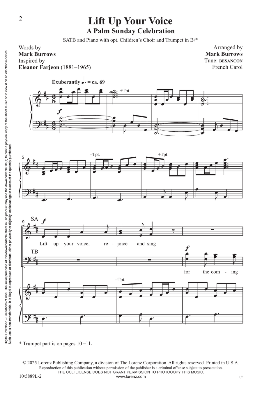 Lift Up Your Voice Lift Up Your Voice Choir scores gallery preview page 2