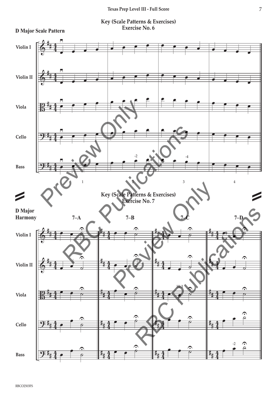 Texas Prep Level III Texas Prep Level III Orchestra scores gallery preview page 6