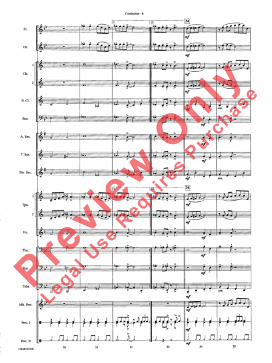 Chattanooga Choo Choo Concert Band scores gallery preview page 9