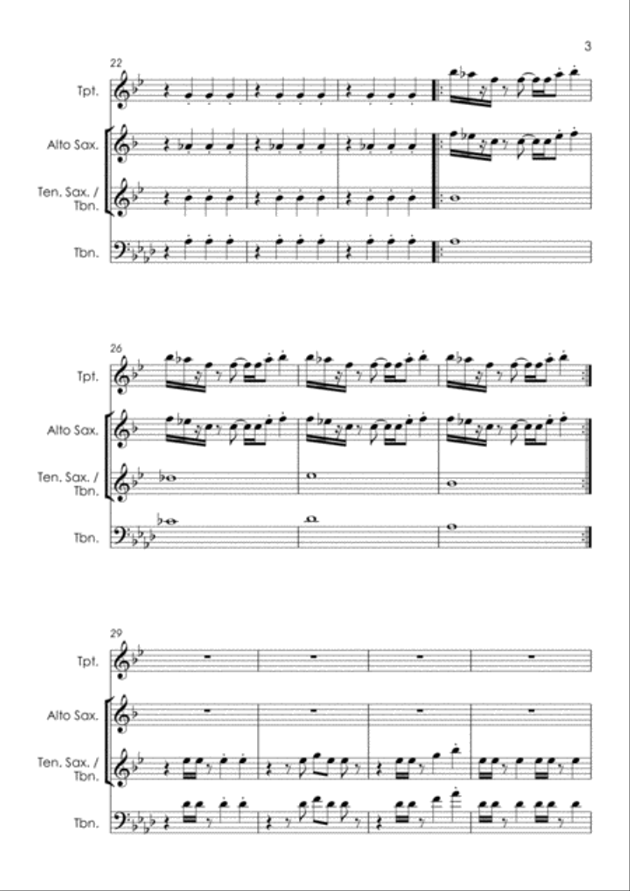 Hold On I'm Comin' Tenor Saxophone scores gallery preview page 5