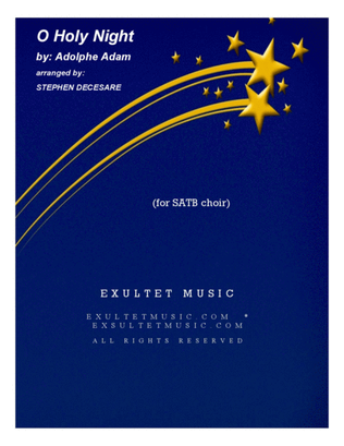 Book cover for O Holy Night (for SATB choir)