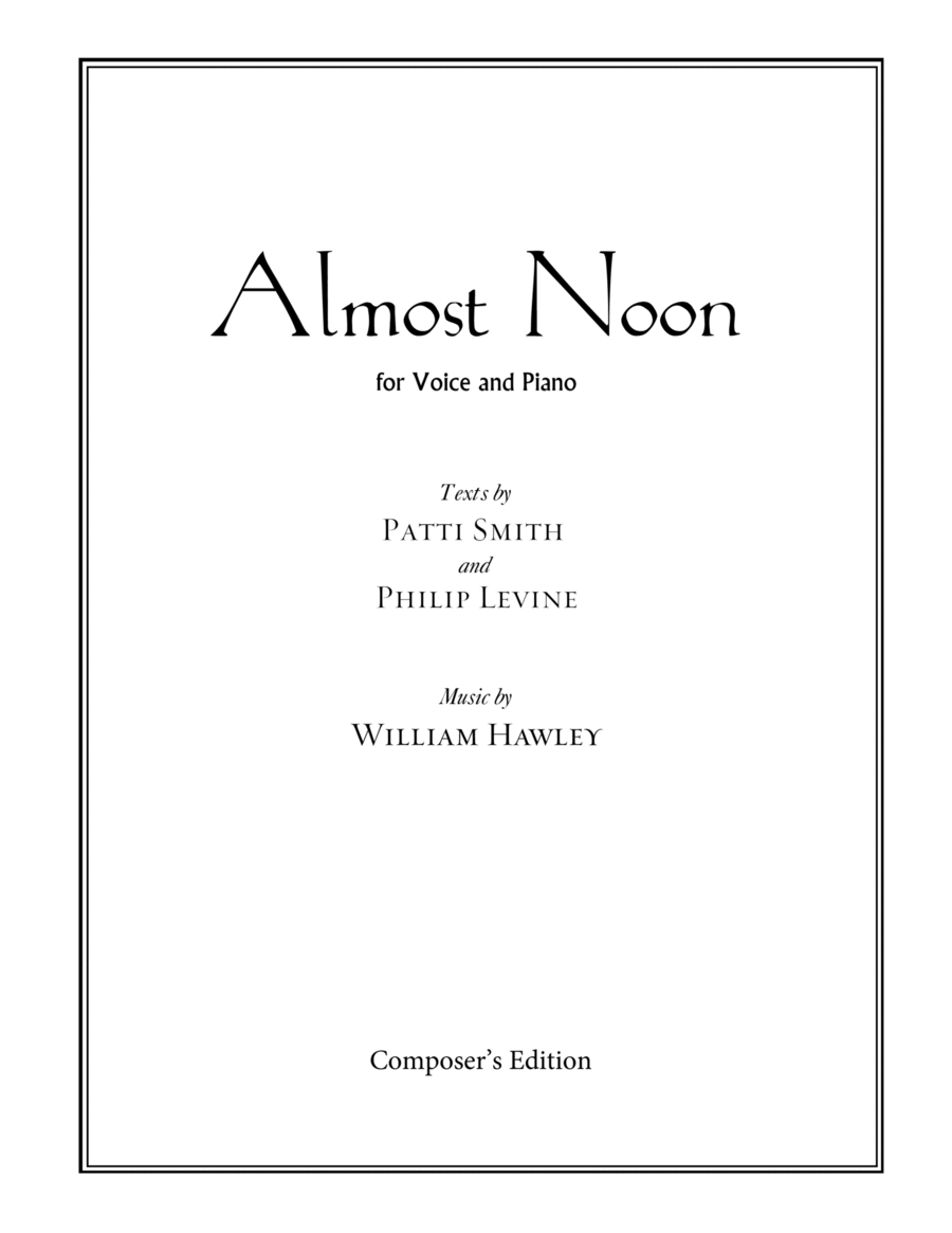Almost Noon Voice scores gallery preview page 1