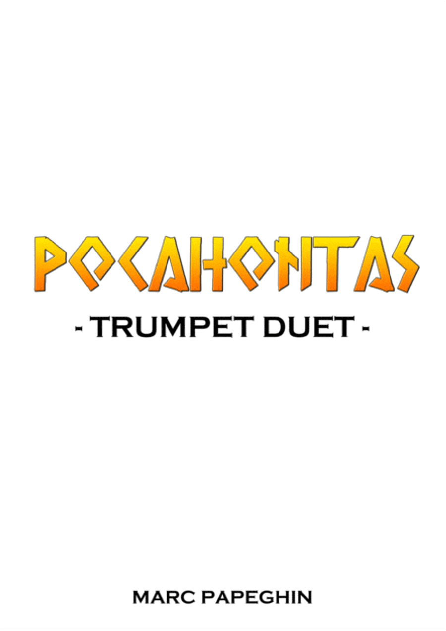 Colors Of The Wind Trumpet Duet scores gallery preview page 1