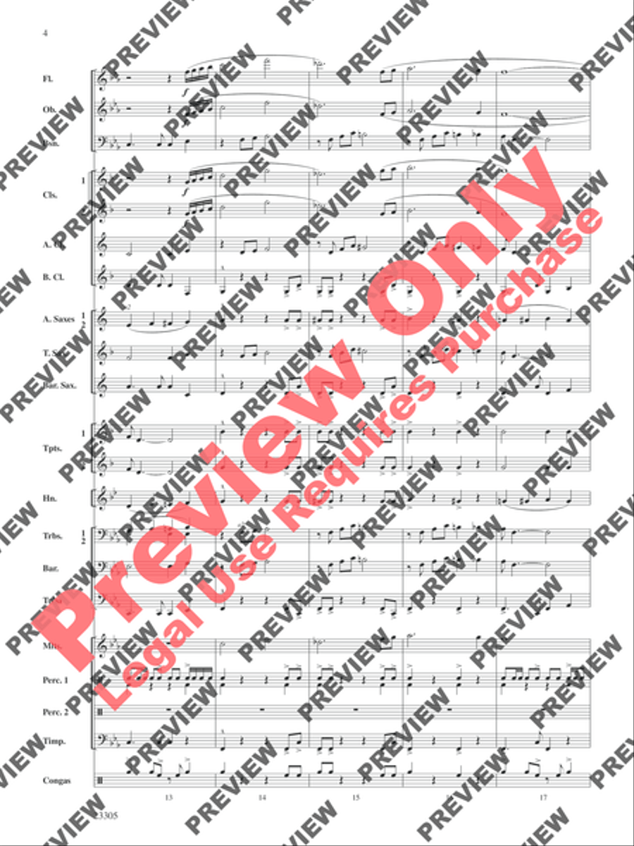 Spy Chase Spy Chase Concert Band scores gallery preview page 5