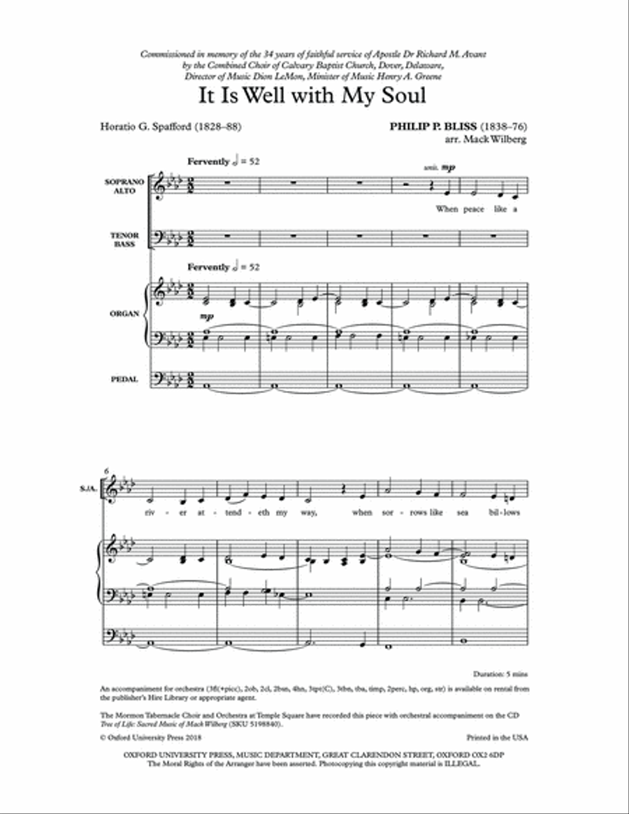 It Is Well with My Soul 4-Part scores gallery preview page 2