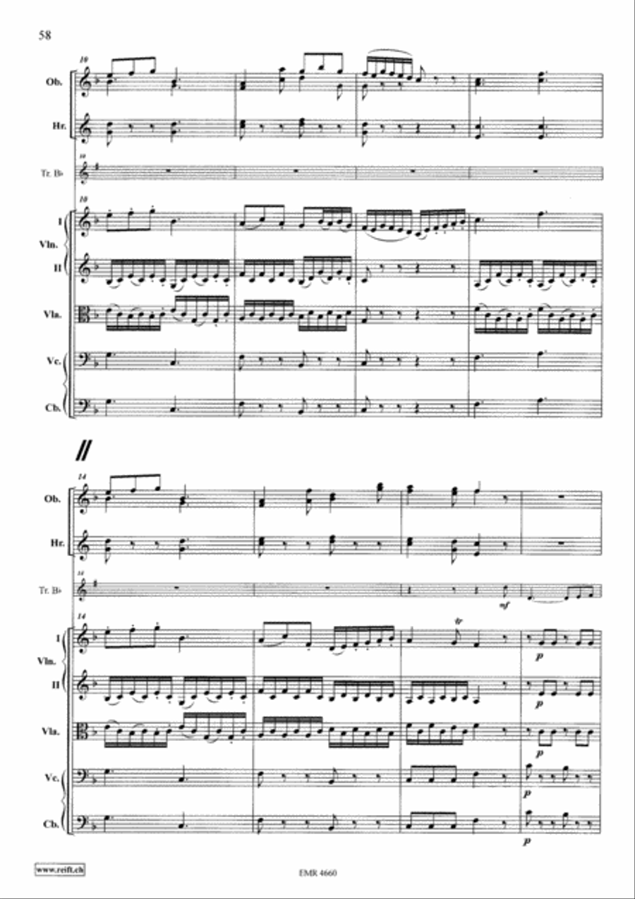 Grand Concerto in F Major Orchestra scores gallery preview page 15