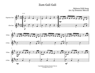 Zum Gali Gali- Soprano Sax and Alto Sax Duet