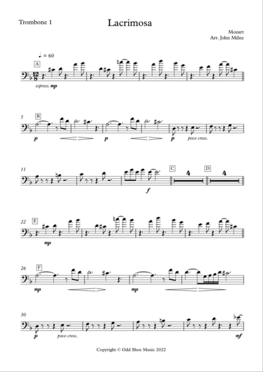 Lacrimosa String Duet scores gallery preview page 6