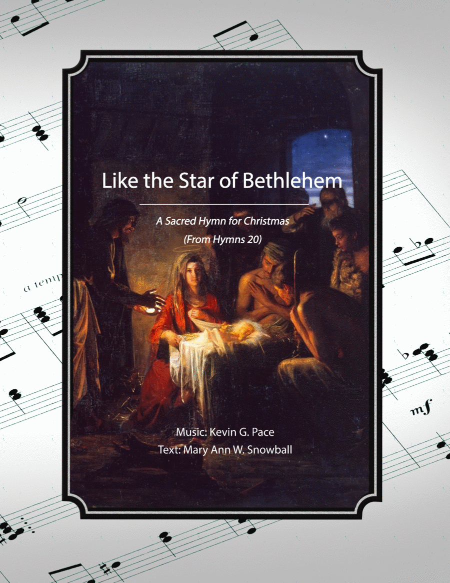 Like the Star of Bethlehem, a sacred Christmas hymn image number null
