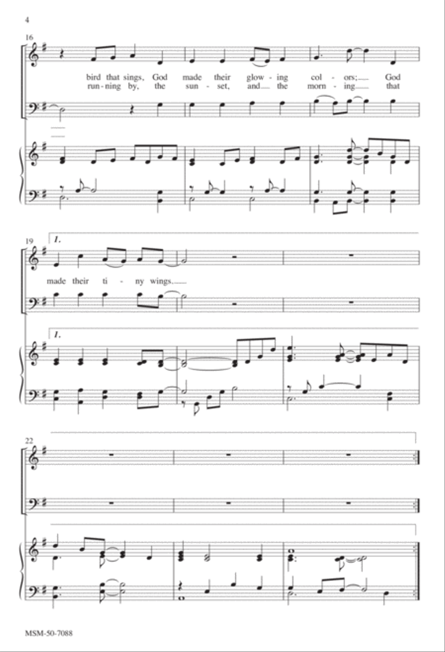 All Things Bright and Beautiful 2-Part scores gallery preview page 4