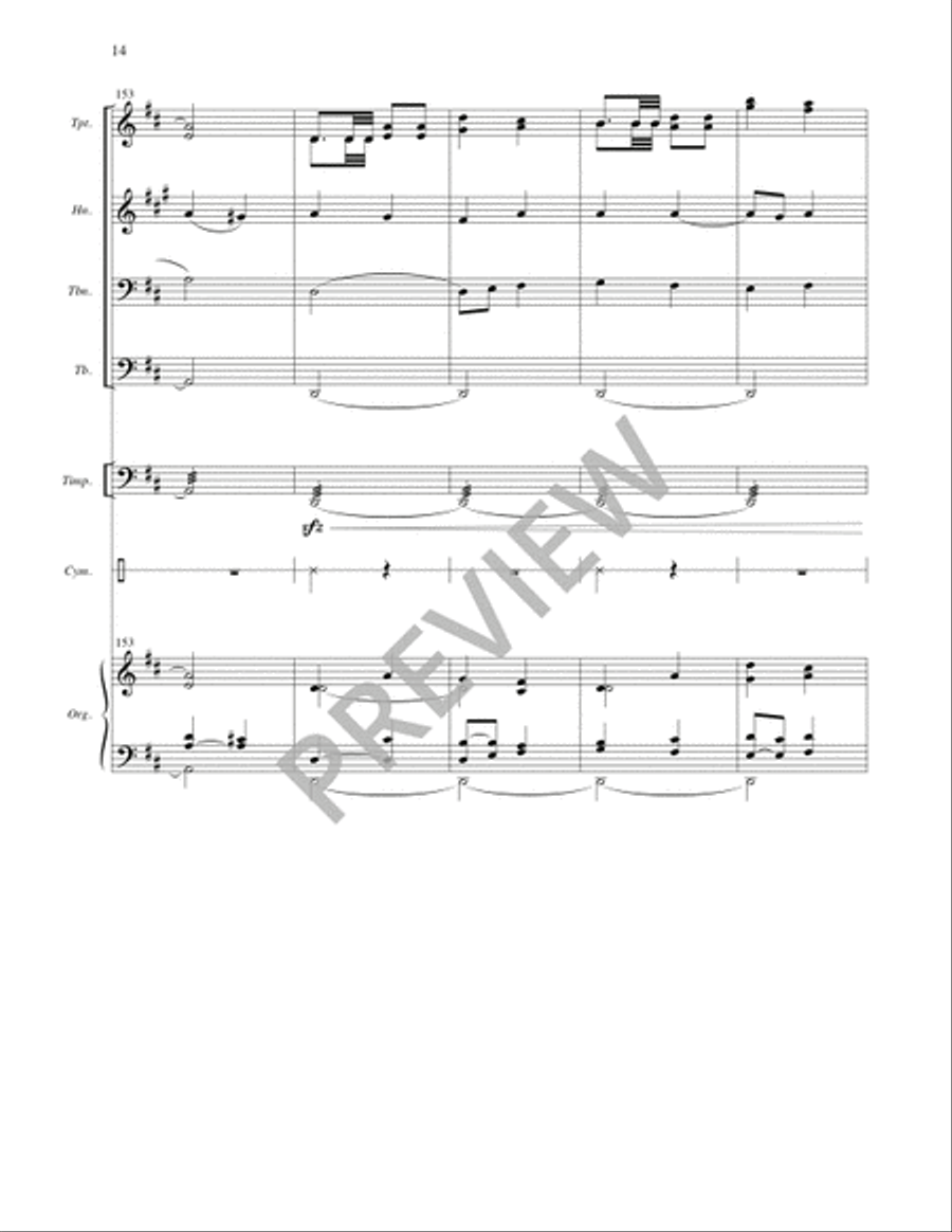 Praise, My Soul, the King of Heaven - Full Score and Parts 4-Part scores gallery preview page 15