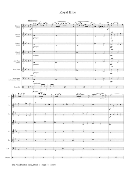 Pink Panther Suite, Book I for Flute Choir