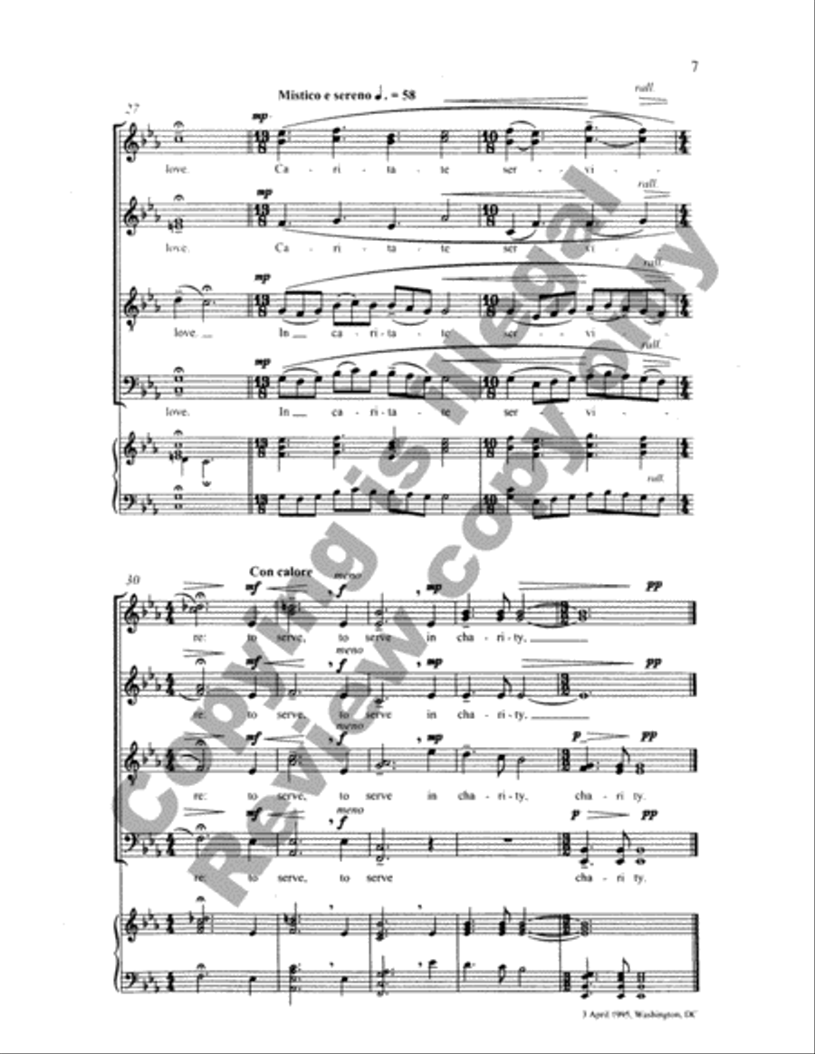 The Call 4-Part scores gallery preview page 11