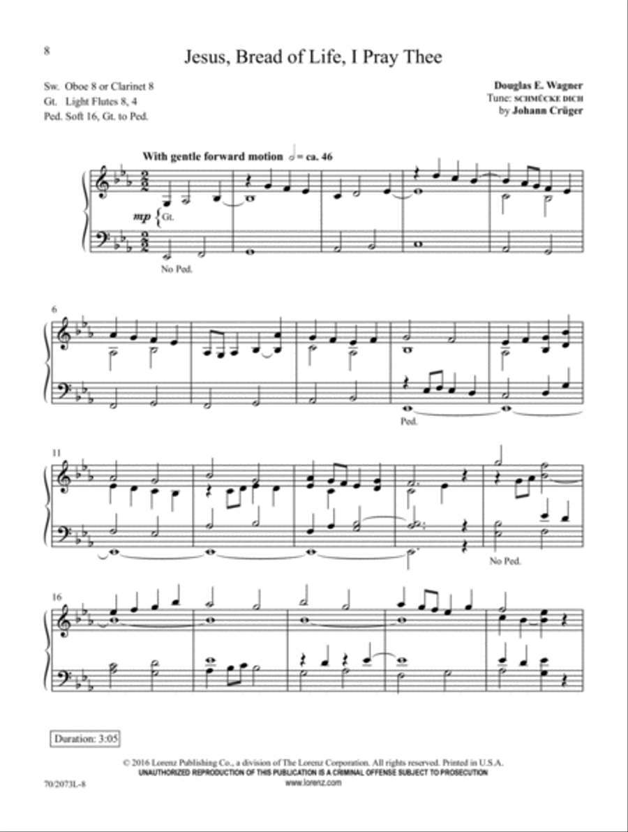 Joys Are Flowing Joys Are Flowing Organ Solo scores gallery preview page 5