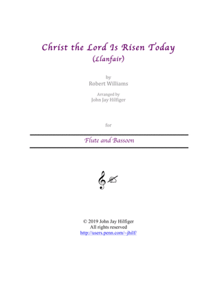 Christ the Lord Is Risen Today for Flute and Bassoon