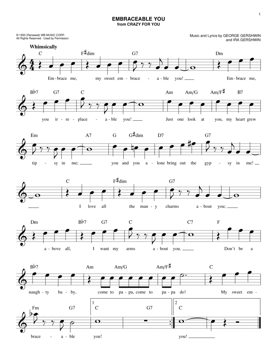 Embraceable You Piano scores gallery preview page 1