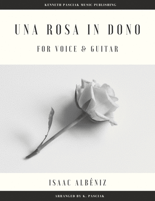 Book cover for Una rosa in dono (for Voice and Guitar)