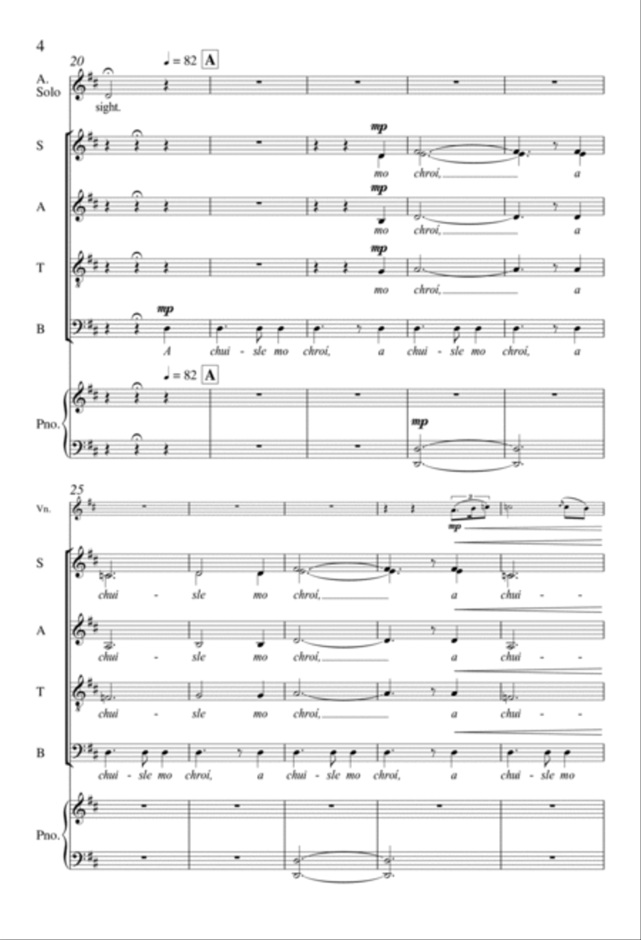 O Pulse of My Heart (A Chuisle Mo Chroí) Divisi scores gallery preview page 3