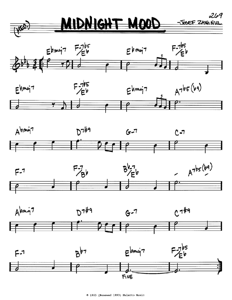 Midnight Mood Piano scores gallery preview page 1