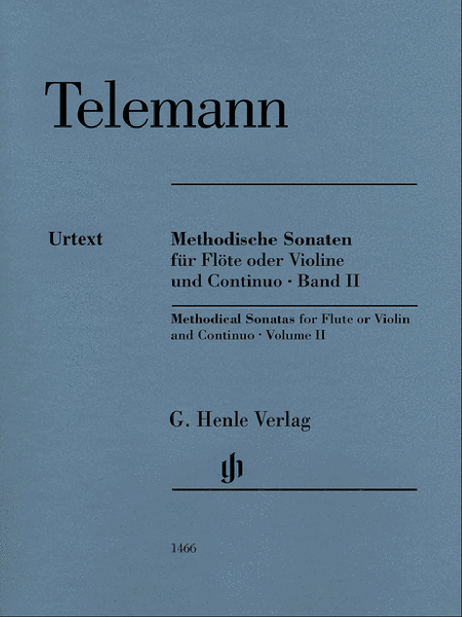 Methodical Sonatas for Flute or Violin and Continuo – Volume 2 Flute scores gallery preview page 1
