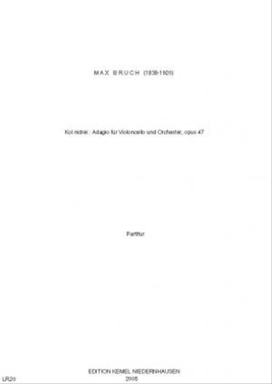 Kol nidrei Orchestra scores gallery preview page 1