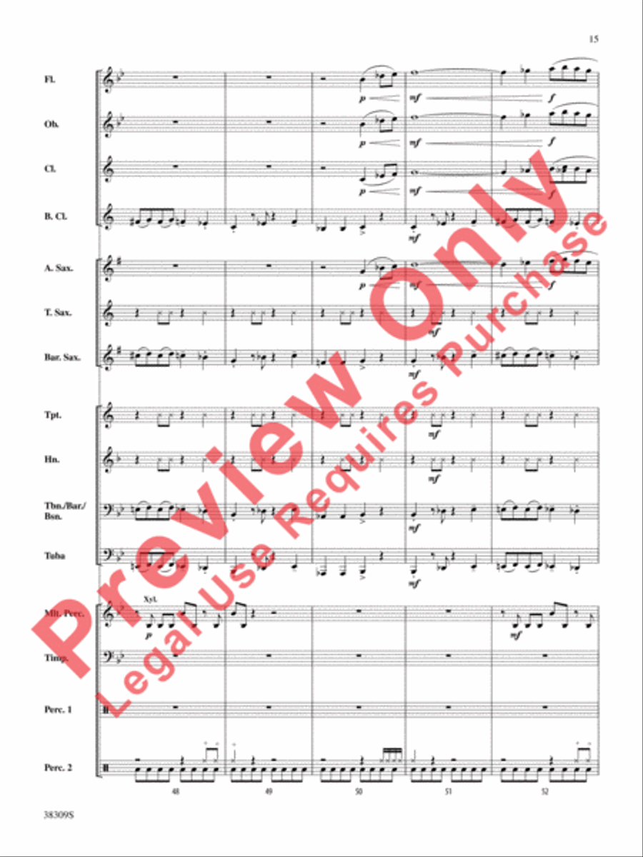 Dune Buggy Concert Band scores gallery preview page 15