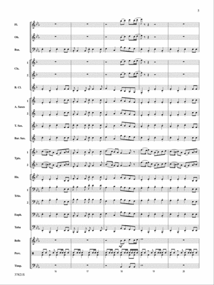 Blalock Canyon March: Score Concert Band scores gallery preview page 5