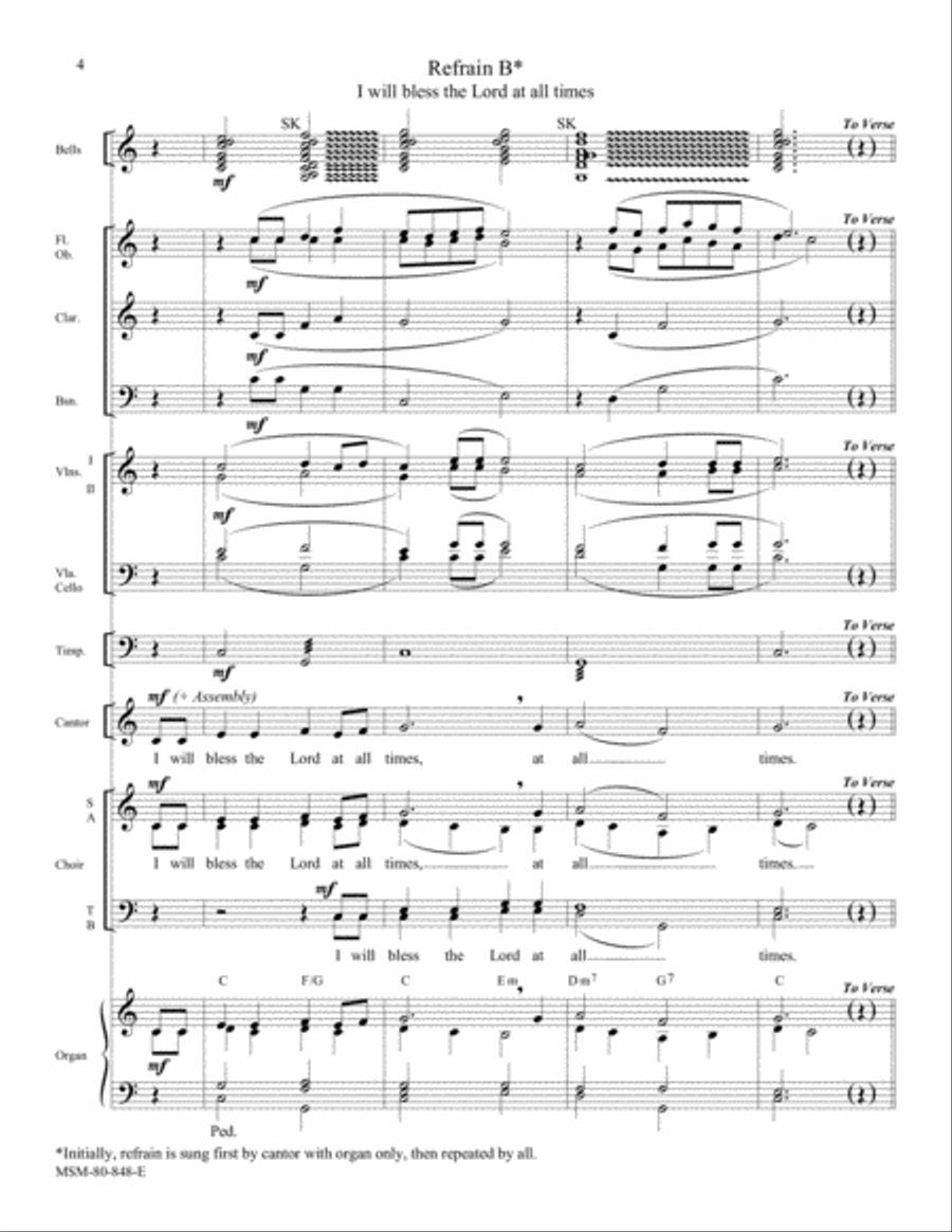 Psalm 34 Choir scores gallery preview page 4