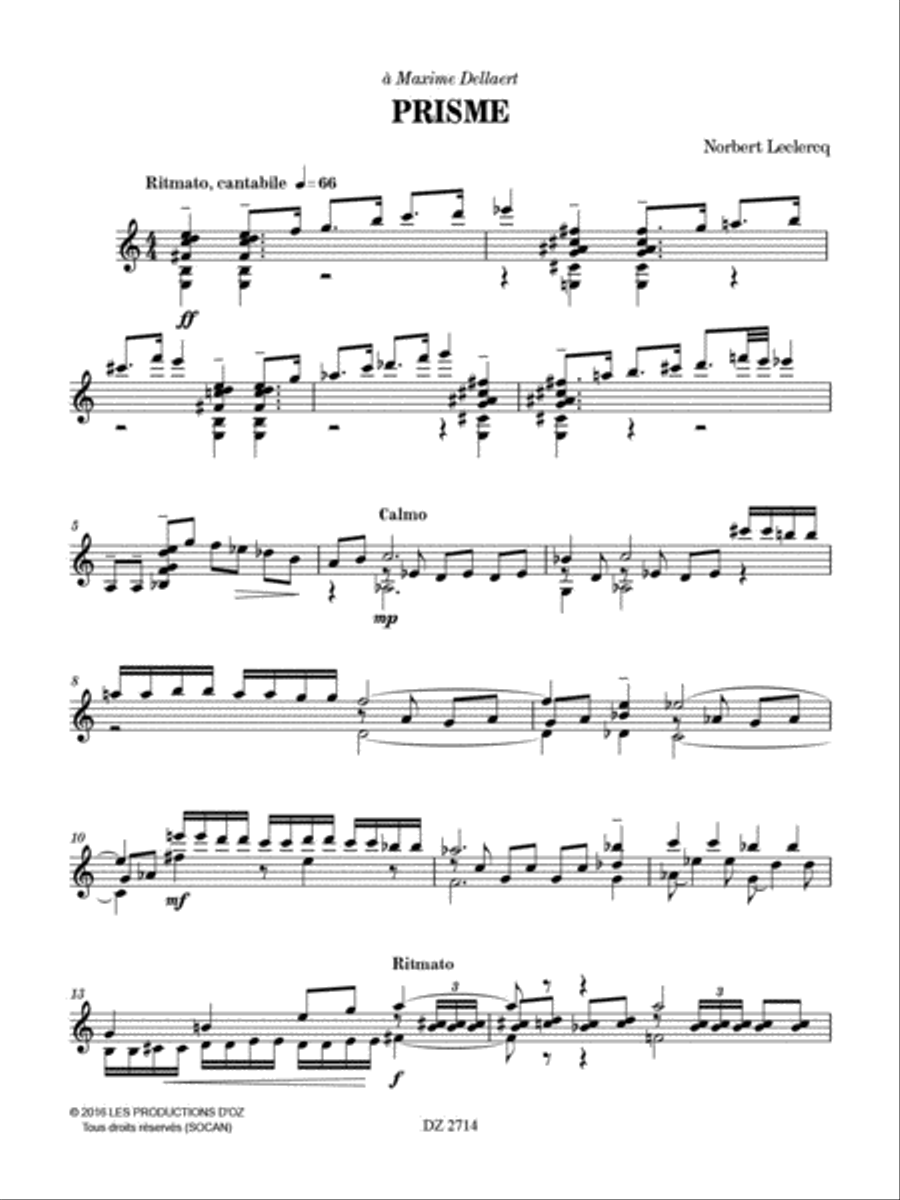 Prisme Classical Guitar scores gallery preview page 2