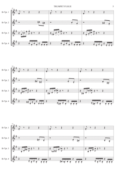 Trumpet Fugue - Trumpet quartet image number null