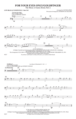 For Your Eyes Only / Goldfinger: Low Brass & Woodwinds #1 - Bass Clef